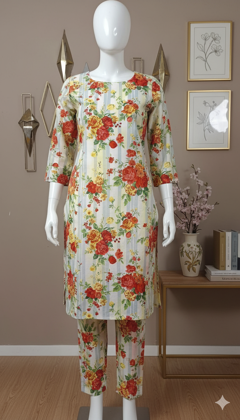 Premium Cotton 2-Piece Unstitched Suit (PCU-5022)