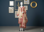 Cotton Silk  Unstitched 3-Piece Suit (CSEU-5016)