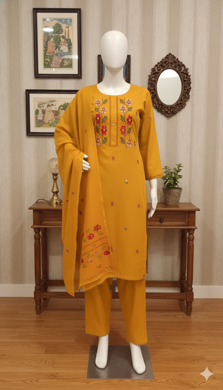 Chiffon 2-Piece Unstitched Suit (MCU-5006)