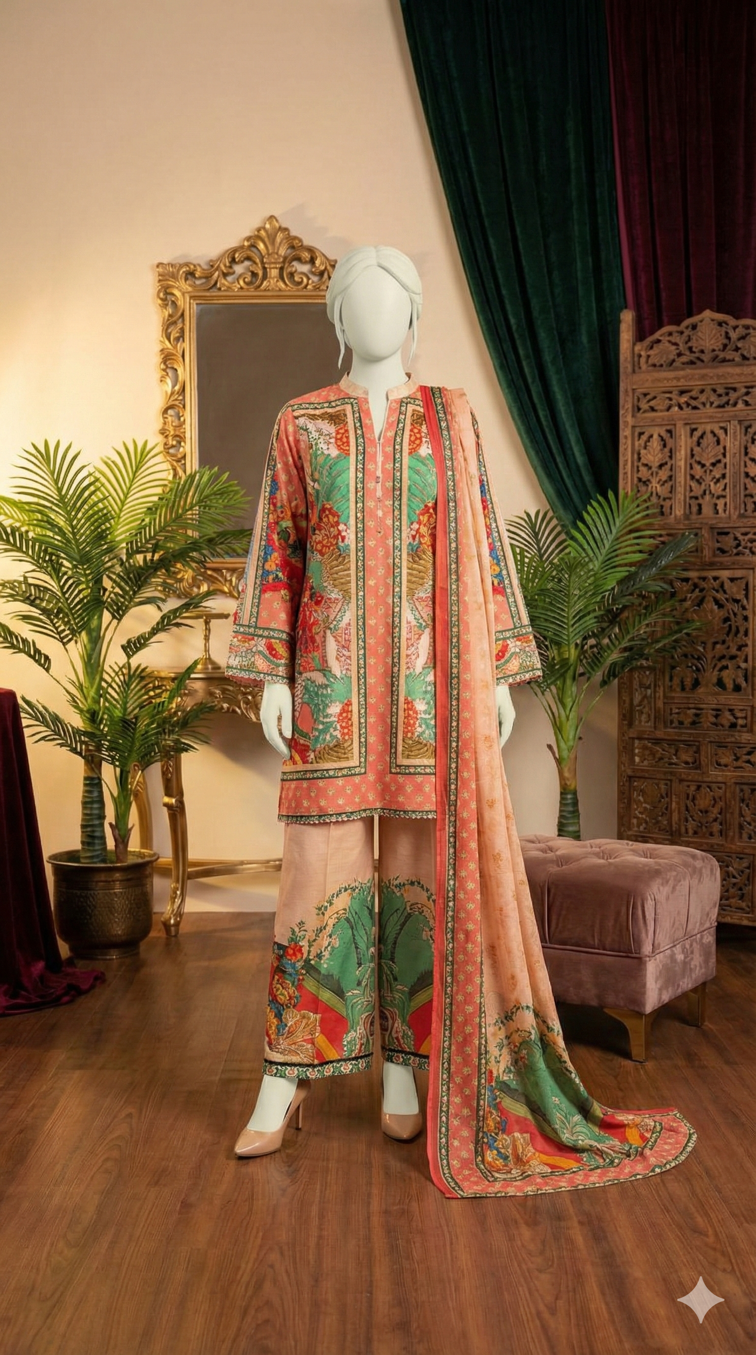 Summer Symphony | Unstitched Printed Lawn Suits Vol. 1 - ZH2 Store (LPU 5030)