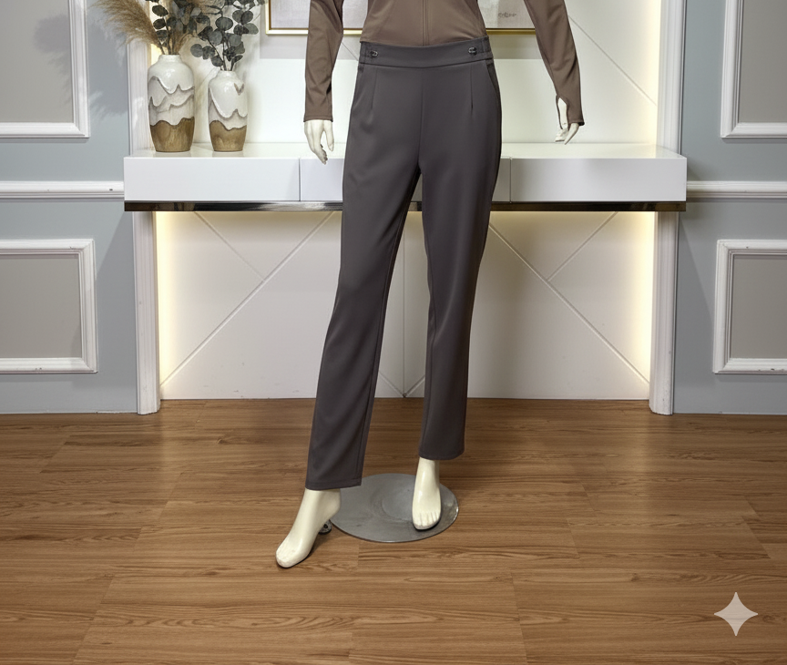 Versatile Essential Dress Pants in Core Neutral Shades | Day-to-Night Comfort (9008)