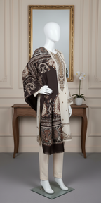 Cotton Silk  Unstitched 3-Piece Suit (CSEU-5020)