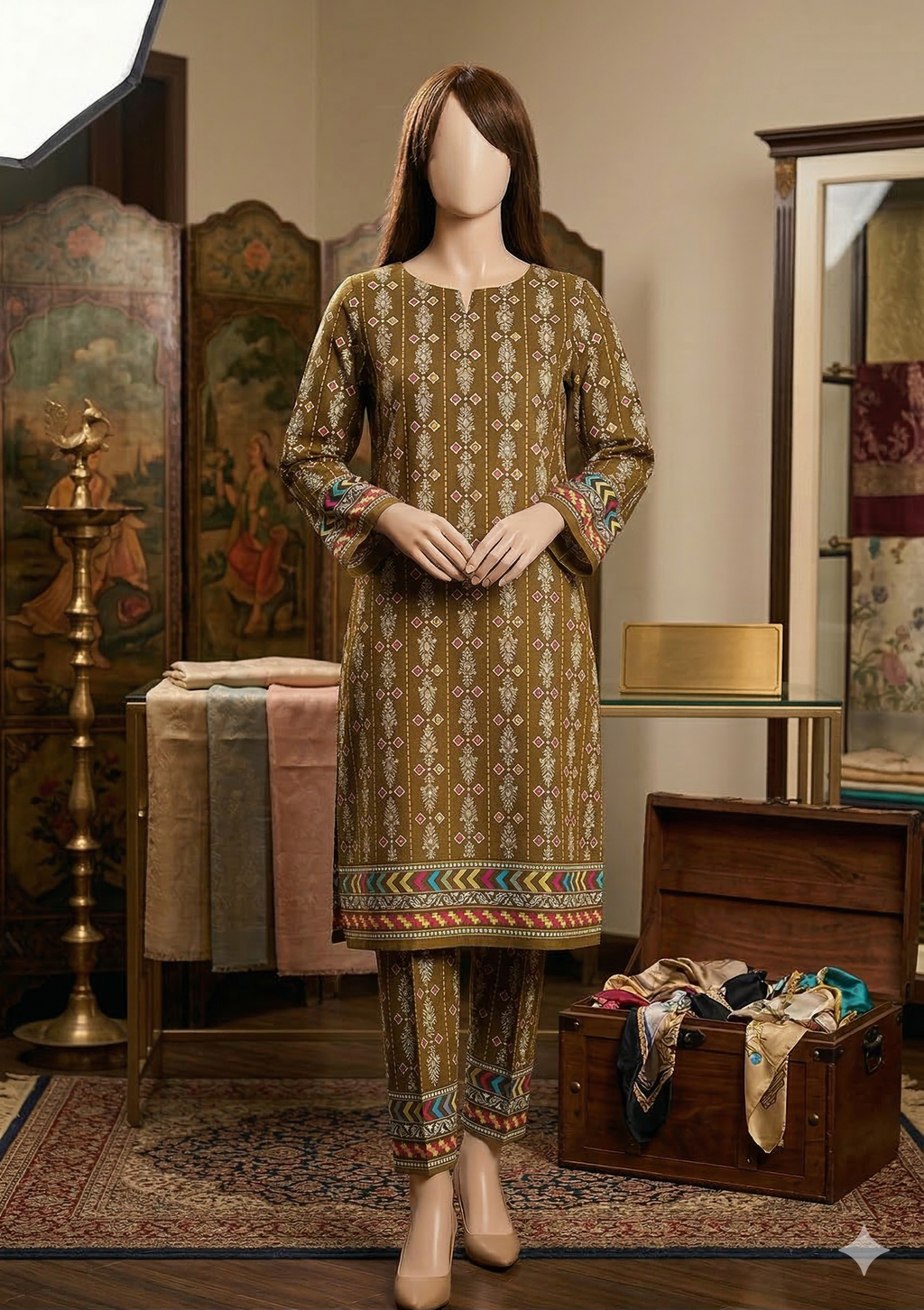Women's Printed 2-Piece Co-ord Sets | Floral & Geometric Designs (PCU 5023)