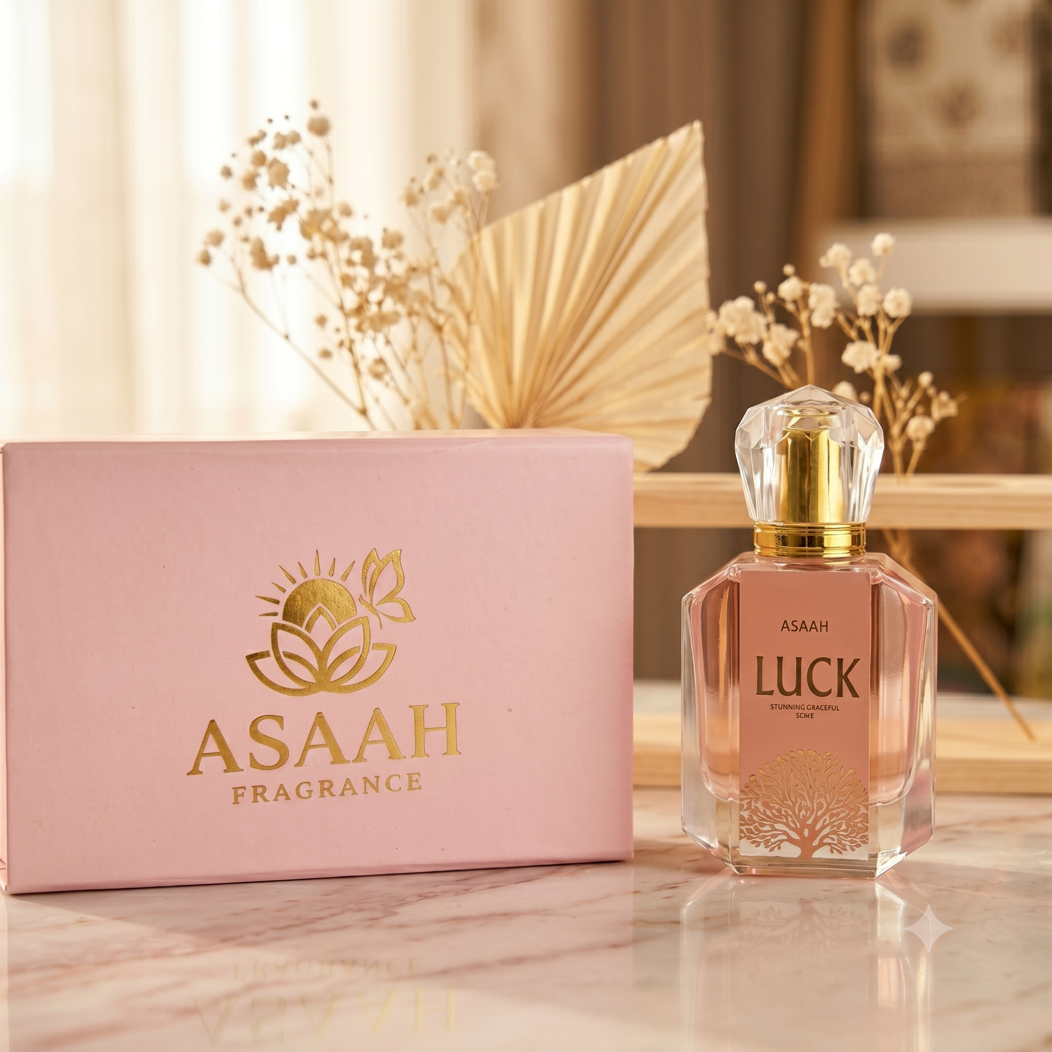 ASAAH Fragrance LUCK | 50ml Luxury Pink Extrait De Parfum (AF-554)