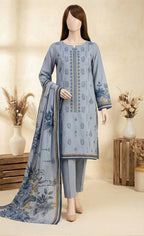 3-Piece Unstitched Embroidered Lawn Collection – Pastel Floral Edition (LEU 5056)