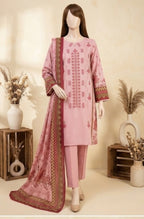 3-Piece Unstitched Embroidered Lawn Collection – Pastel Floral Edition (LEU 5056)