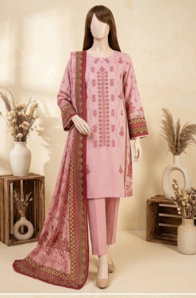 3-Piece Unstitched Embroidered Lawn Collection – Pastel Floral Edition (LEU 5056)