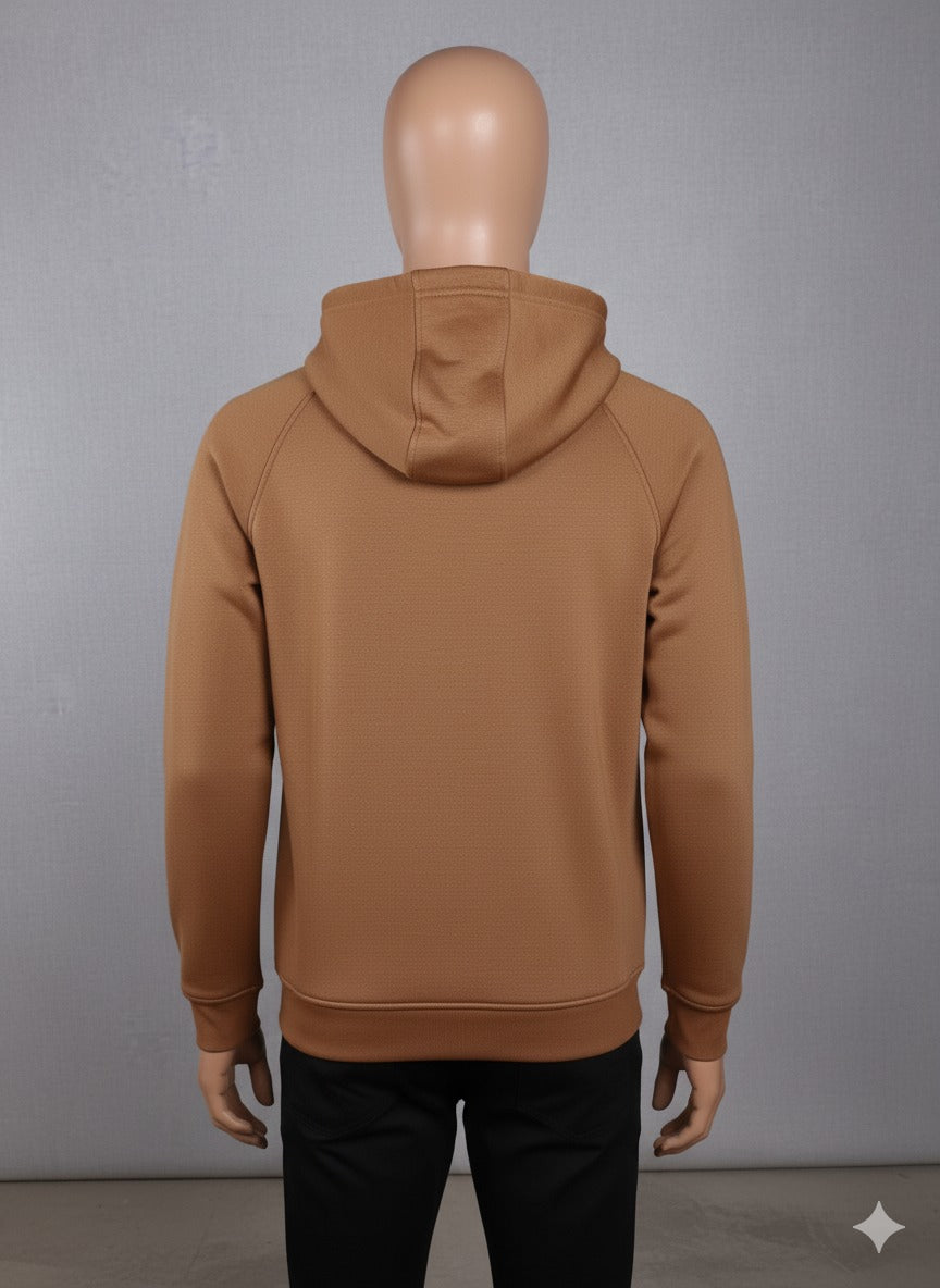 Spyder Men's Versatile Full-Zip Hoodie – Warm Tan Brown (7004)