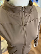 High-Performance Zip-Up Activewear Set | Seamless Leggings & Jacket (9005)