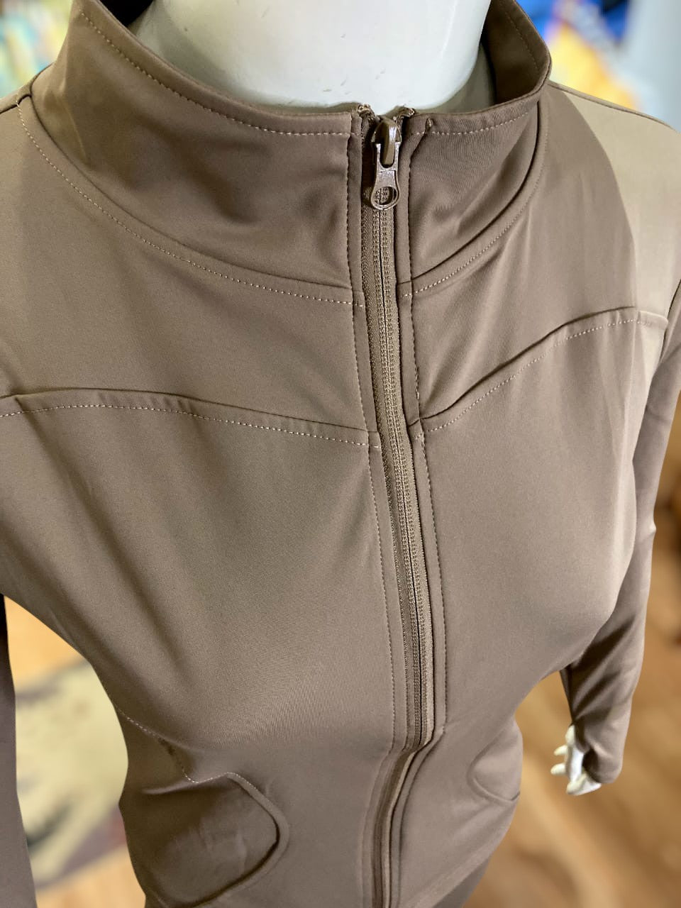 High-Performance Zip-Up Activewear Set | Seamless Leggings & Jacket (9005)